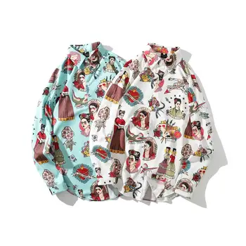 Hand Painted Camisa Masculina 2019 Fashion Print Shirt Blouse Men Casual Theme Button Up Shirt Top Blouses Long Sleeves Skirt
Hand Painted Camisa Masculina 2019 Fashion Print Shirt Blouse Men Casual Theme Button Up Shirt Top Blouses Long Sleeves Skirt