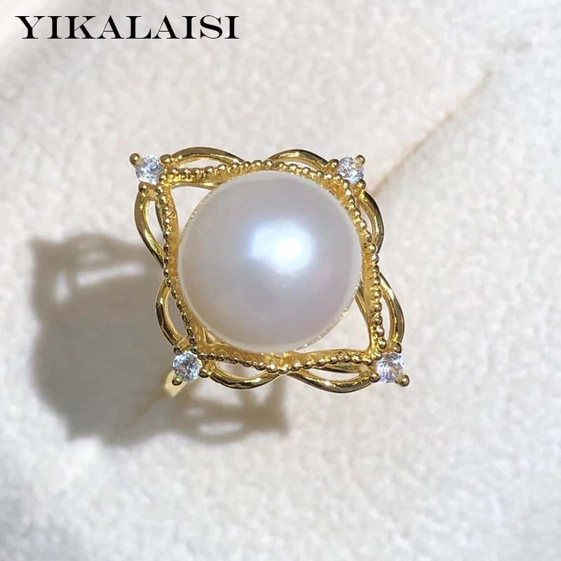 YIKALAISI 925 Sterling Silver Rings Jewelry For Women 9-10mm Oblate Natural Freshwater Pearl Rings Wholesales
YIKALAISI 925 Sterling Silver Rings Jewelry For Women 9-10mm Oblate Natural Freshwater Pearl Rings Wholesales