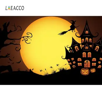 Laeaco Halloween Background Photography Baby Cartoon Castle Wizard Moon Old Tree Dark Night Scenic Photo Backdrop Photo Studio
Laeaco Halloween Background Photography Baby Cartoon Castle Wizard Moon Old Tree Dark Night Scenic Photo Backdrop Photo Studio