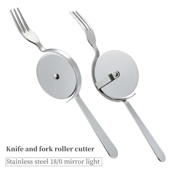 Fork With Pizza Cutter Pizza Roller Fork Combo Easy Rolling Cutter Cutting Pie Dessert Dinner Tableware Cutlery Kitchen Gadget
Fork With Pizza Cutter Pizza Roller Fork Combo Easy Rolling Cutter Cutting Pie Dessert Dinner Tableware Cutlery Kitchen Gadget