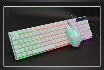 Led Rainbow Mechanical Wired Keyboard Adjustable Gaming Game Usb Wired Mouse LED Light Wired USB Keyboard Mouse Set #T2G
Led Rainbow Mechanical Wired Keyboard Adjustable Gaming Game Usb Wired Mouse LED Light Wired USB Keyboard Mouse Set #T2G