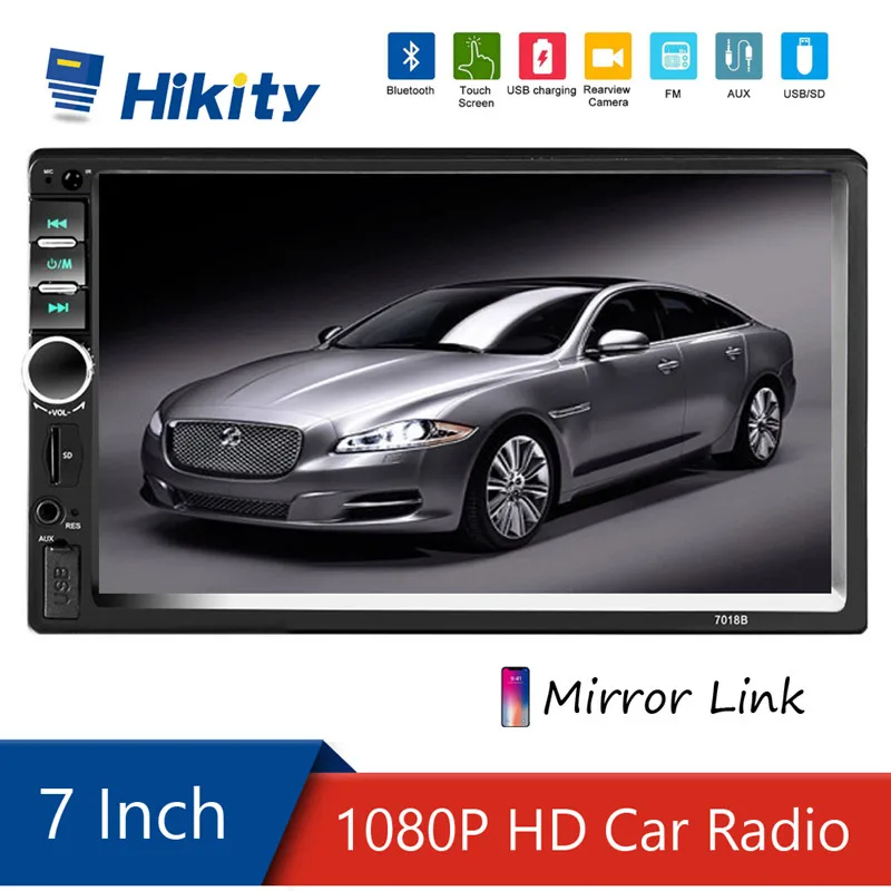 Hikity 7" HD Car Radio 2 Din MP5 Multimedia Player Touch Screen Mirror Link Bluetooth Rear View Camera Built-in Car DVR system
Hikity 7" HD Car Radio 2 Din MP5 Multimedia Player Touch Screen Mirror Link Bluetooth Rear View Camera Built-in Car DVR system