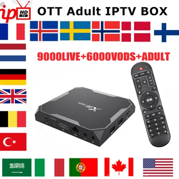 X96 MAX Smart IPTV Box Wireless Android 9.0 1 Year Spain Portugal Poland USA France Canada adult IPTV Subscription TV Box
X96 MAX Smart IPTV Box Wireless Android 9.0 1 Year Spain Portugal Poland USA France Canada adult IPTV Subscription TV Box