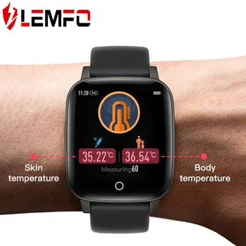 LEMFO T1 Body Temperature Measurement Smart Watch Men Women Heart Rate Monitor Ip67 Waterproof For Android IOS Phone Smart Watch
LEMFO T1 Body Temperature Measurement Smart Watch Men Women Heart Rate Monitor Ip67 Waterproof For Android IOS Phone Smart Watch