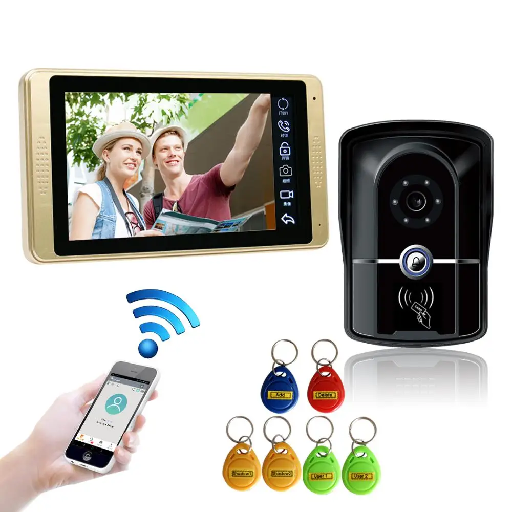SYSD 7 inch Wireless/Wired Wifi Video Door Phone Doorbell Intercom Entry System Support Remote unlocking,Recording,Snapshot
SYSD 7 inch Wireless/Wired Wifi Video Door Phone Doorbell Intercom Entry System Support Remote unlocking,Recording,Snapshot