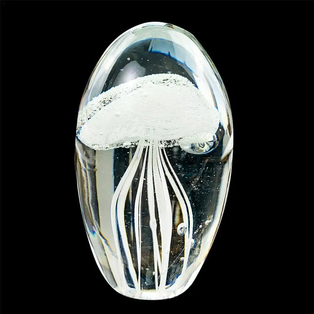 Фото 3D Медуза кристалл смола искусство океан подарок настольный декор статуэтки