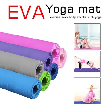 173*55cm 4mm Thick Double Color Non-slip EVA Yoga Mat Quality Exercise Sport Mat for Fitness Gym Home Tasteless Pad
173*55cm 4mm Thick Double Color Non-slip EVA Yoga Mat Quality Exercise Sport Mat for Fitness Gym Home Tasteless Pad