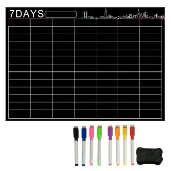 7 Days Large Magnetic White Board Weekly Planner For Kitchen Refrigerator With 8pc Pens 1pc Back Magnetic Wiper
7 Days Large Magnetic White Board Weekly Planner For Kitchen Refrigerator With 8pc Pens 1pc Back Magnetic Wiper