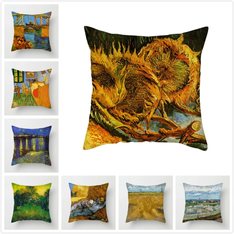 Fuwatacchi Van Gogh Painting Printed Throw Pillows Pillow Cover Mandala Floral Cushion Cover Pillows for Sofa Car Bedroom Decor
Fuwatacchi Van Gogh Painting Printed Throw Pillows Pillow Cover Mandala Floral Cushion Cover Pillows for Sofa Car Bedroom Decor