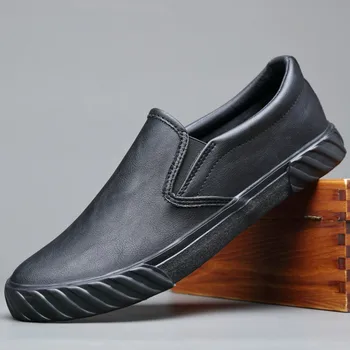 2020 Spring New Men Joker Vulcanized Shoes Breathable Men Pu Leather Loafer Shoes British Fashion Spring/Autumn Male Sneakers 
2020 Spring New Men Joker Vulcanized Shoes Breathable Men Pu Leather Loafer Shoes British Fashion Spring/Autumn Male Sneakers