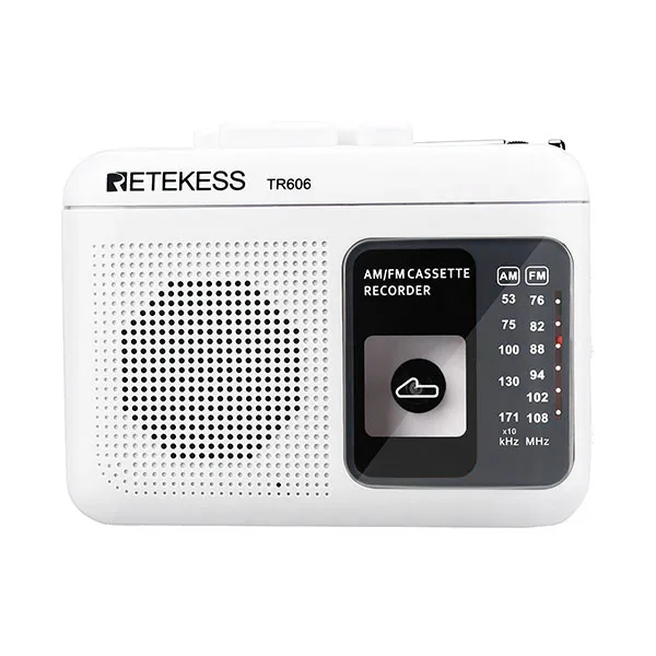 Retekess 2 Band FM/AM Portable Radio with Cassette Playback Voice Recorder Support Built-In/External Microphone Recording
Retekess 2 Band FM/AM Portable Radio with Cassette Playback Voice Recorder Support Built-In/External Microphone Recording