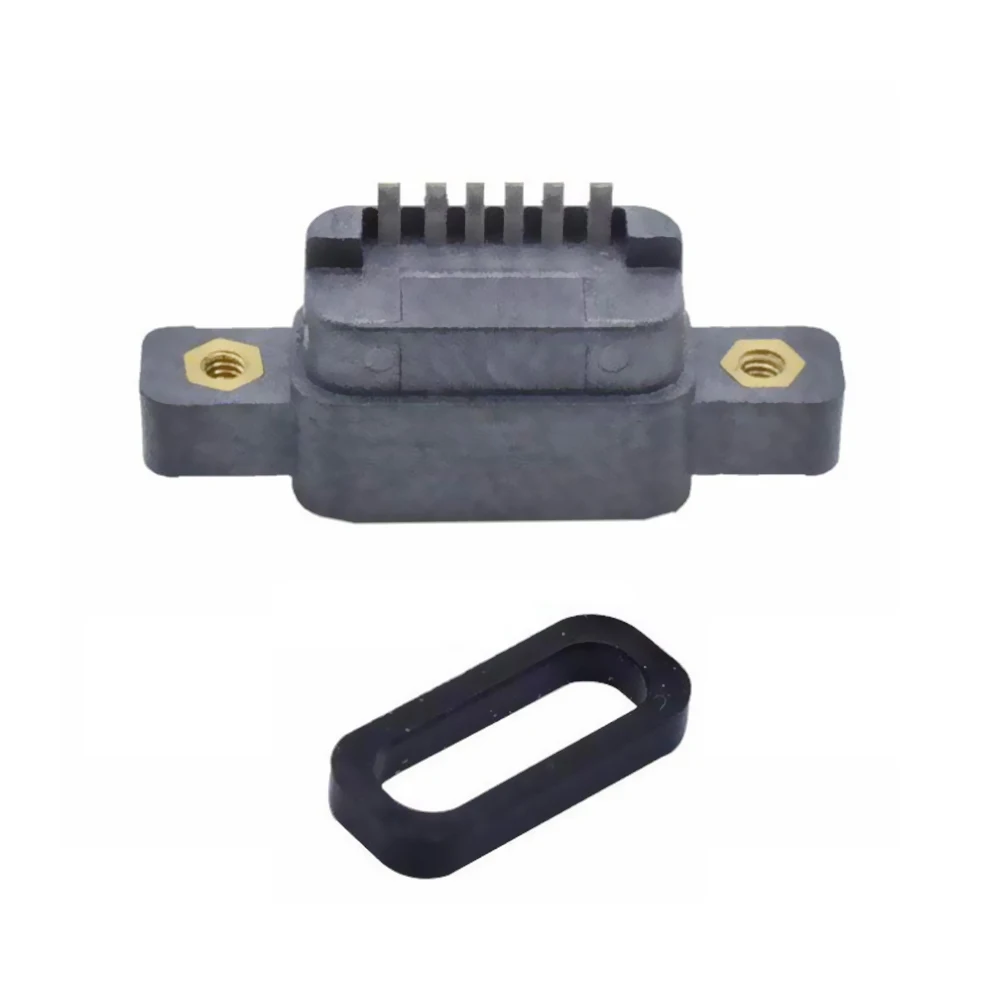 1PC USB 3.1 Type-C 6Pin Female SMD DIP Connector With Screw Hole For DIY PCB Design High Current Fast Charging
1PC USB 3.1 Type-C 6Pin Female SMD DIP Connector With Screw Hole For DIY PCB Design High Current Fast Charging