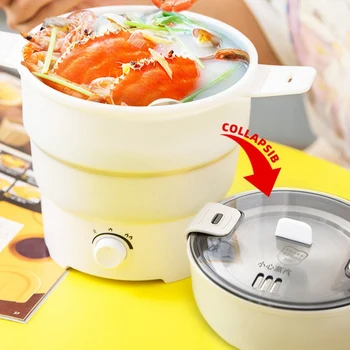Foldable Electric Frying Pan Kettle Heated Food Container Heated Lunch Box Cooker Portable Multifunctional Thermal Cooker US Plu
Foldable Electric Frying Pan Kettle Heated Food Container Heated Lunch Box Cooker Portable Multifunctional Thermal Cooker US Plu