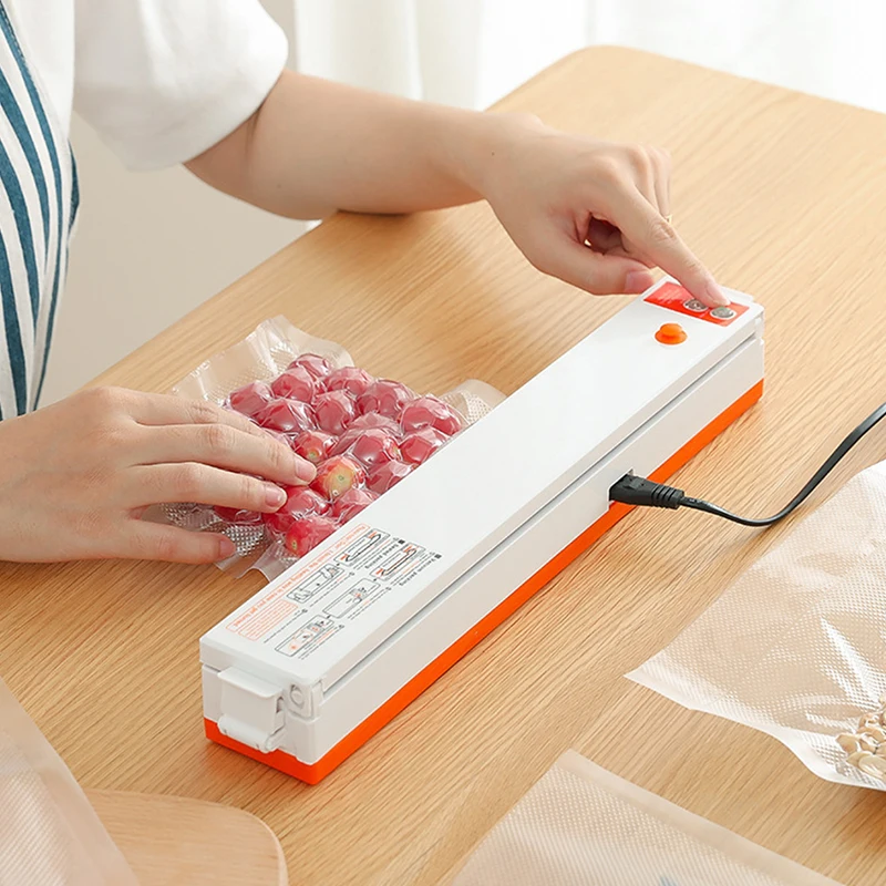 Vacuum Sealer Packaging Machine 220V Household Food Vacuum Sealer Film Sealer Vacuum Packer Including 10Pcs Bags
Vacuum Sealer Packaging Machine 220V Household Food Vacuum Sealer Film Sealer Vacuum Packer Including 10Pcs Bags