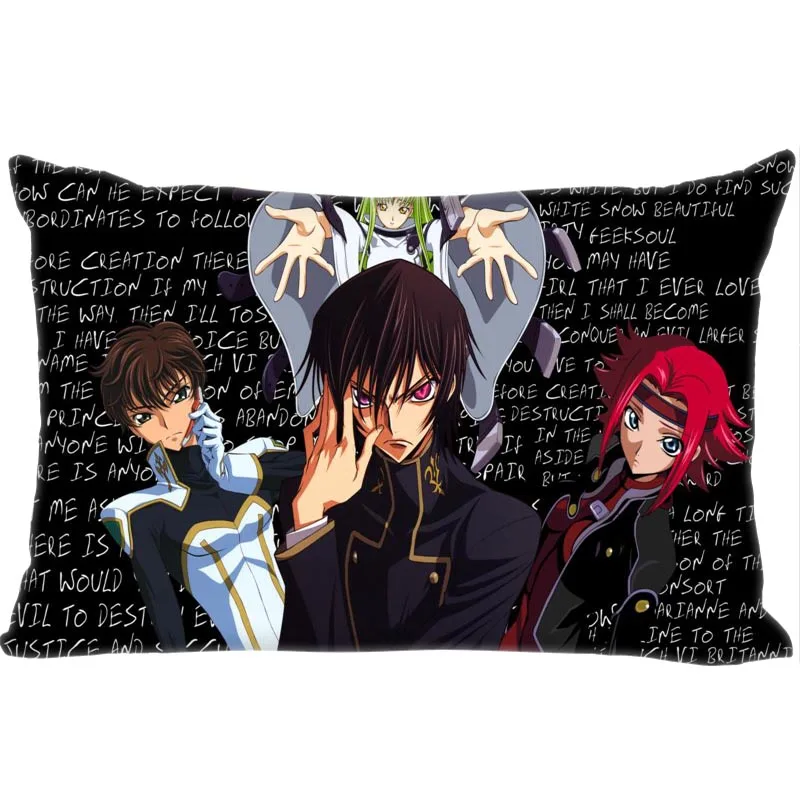 Hot Sale Code Geass Rectangle Pillowcase Custom Home textile Zipper Pillowcase Pillow Cover Size 45*35cm (one side) Print
Hot Sale Code Geass Rectangle Pillowcase Custom Home textile Zipper Pillowcase Pillow Cover Size 45*35cm (one side) Print