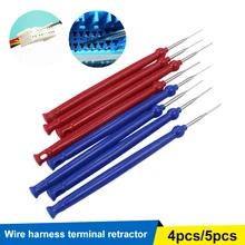 4PCS/5Pcs Car Electrical Wiring Crimp Connector Release Kit Terminal Removal Tool Pin Terminal Cable Wire Dismount Tool Kit
4PCS/5Pcs Car Electrical Wiring Crimp Connector Release Kit Terminal Removal Tool Pin Terminal Cable Wire Dismount Tool Kit