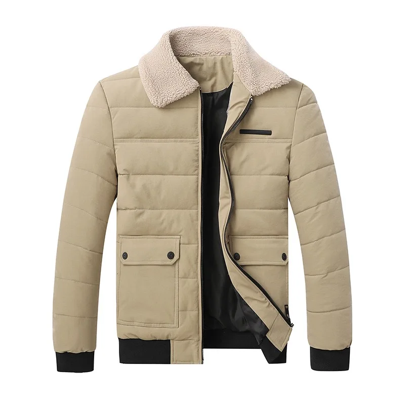 Oversized M-4XL Winter Jacket for Men Korean Solid Color Thick Warm Jackets Polyester Lapel Men Clothing Casual Zipper Outerwear
Oversized M-4XL Winter Jacket for Men Korean Solid Color Thick Warm Jackets Polyester Lapel Men Clothing Casual Zipper Outerwear