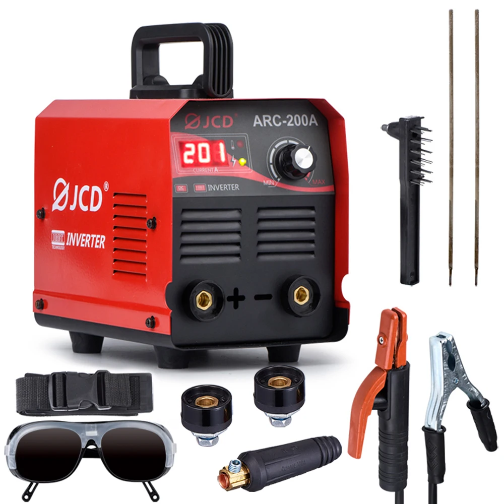 JCD ARC Welding Machine 220V 200Amp DC Inverter Welder IGBT MMA LCD Digital Adjustable welder for Home DIY Beginners welder
JCD ARC Welding Machine 220V 200Amp DC Inverter Welder IGBT MMA LCD Digital Adjustable welder for Home DIY Beginners welder