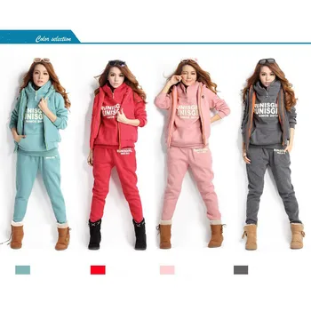 SZMALL Winter Warm Women Sets 3pcs Zipper Coat Jacket+Hooded Sweatshirt+Long Pants Lady Casual Letter Clothes
SZMALL Winter Warm Women Sets 3pcs Zipper Coat Jacket+Hooded Sweatshirt+Long Pants Lady Casual Letter Clothes