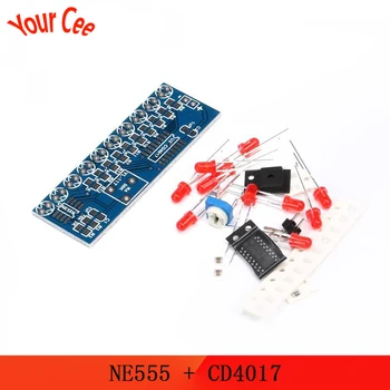 NE555 + CD4017 Practice Learing Kits LED Flashing Lights Module Electronic Suite DIY For Arduino
NE555 + CD4017 Practice Learing Kits LED Flashing Lights Module Electronic Suite DIY For Arduino