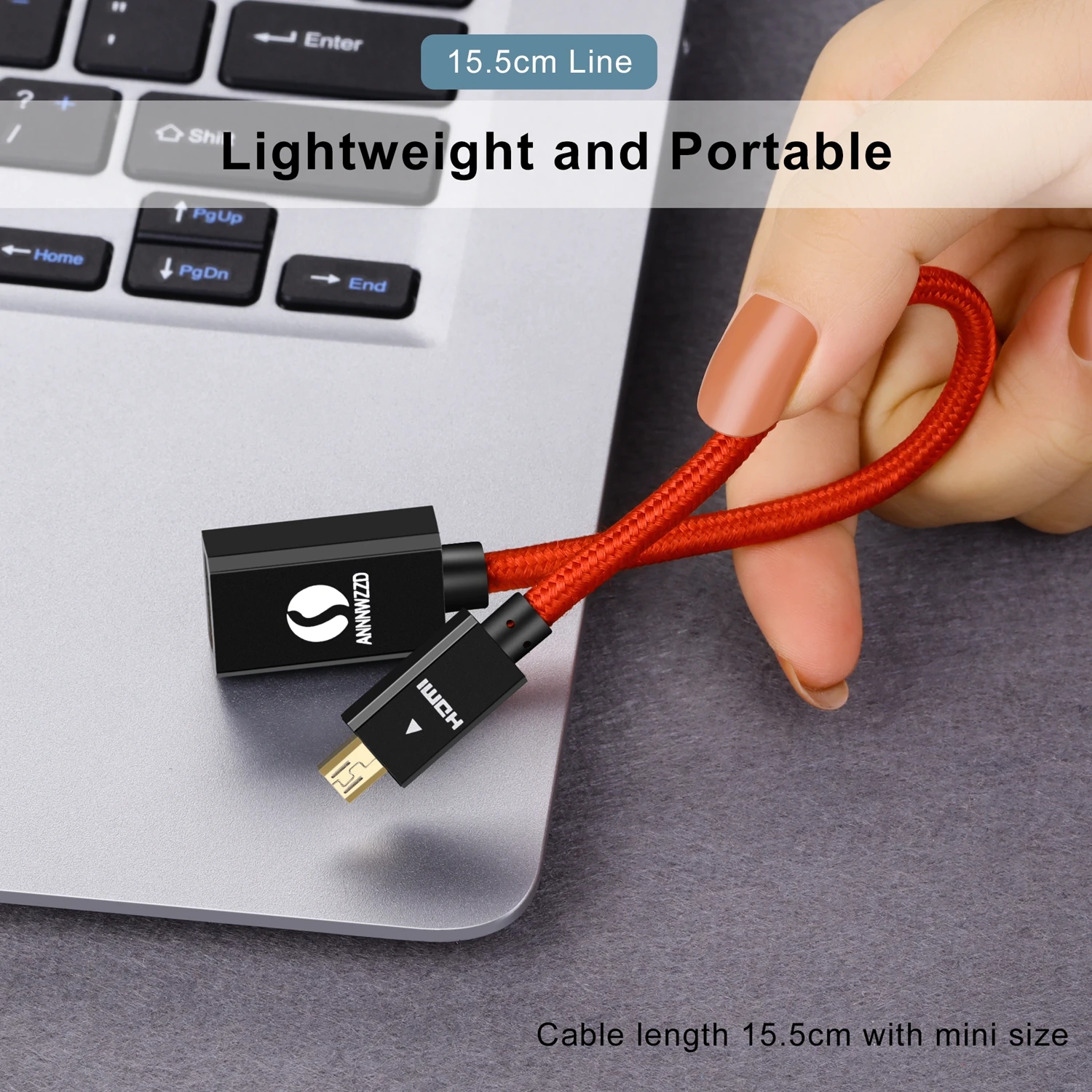 Generic HDMI Adapter HD4K Mini HDMI Male To HDMI Female Cable Connector