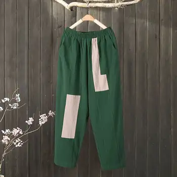 Women's Patchwork Trousers 2020 ZANZEA Kaftan Spring Pants Casusal Elastic Waist Pantalon Palazzo Female Cotton Long Turnip 5XL
Women's Patchwork Trousers 2020 ZANZEA Kaftan Spring Pants Casusal Elastic Waist Pantalon Palazzo Female Cotton Long Turnip 5XL