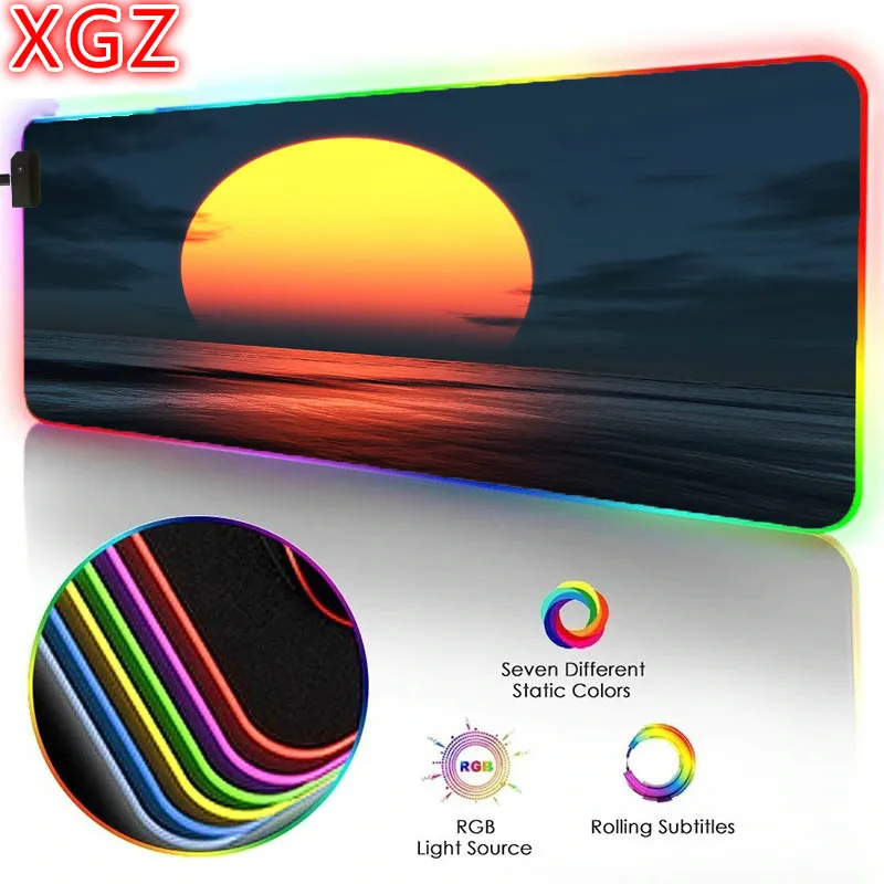XGZ Mousepad RGB Landscape Sunrise Gaming Mouse Pad LED Luminous Color Lighting Computer Desk Wireless Charging Mouse Pad
XGZ Mousepad RGB Landscape Sunrise Gaming Mouse Pad LED Luminous Color Lighting Computer Desk Wireless Charging Mouse Pad