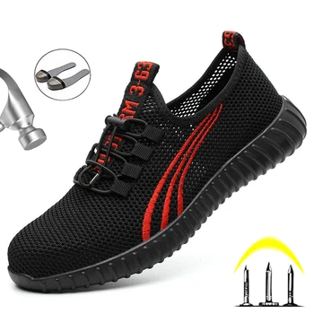 2020 Male Work Safety Boot Breathable Mesh Men Shoes Steel Toe Safety Shoes Anti-puncture Men Boots Work Shoes Work Sneakers 
2020 Male Work Safety Boot Breathable Mesh Men Shoes Steel Toe Safety Shoes Anti-puncture Men Boots Work Shoes Work Sneakers
