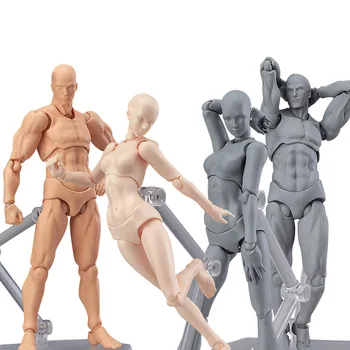 PVC 14cm Multi-Joint Drawing Figures For Artists Action Figure Model Human Mannequin Man and Woman Set Toy Model Draw Mannequin
PVC 14cm Multi-Joint Drawing Figures For Artists Action Figure Model Human Mannequin Man and Woman Set Toy Model Draw Mannequin