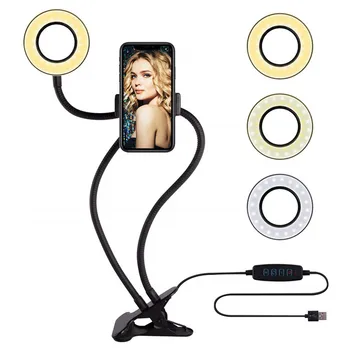 Photo Studio Selfie LED Ring Light with Cell Phone Mobile Holder for Youtube Live Stream Makeup Camera Lamp for iPhone Android
Photo Studio Selfie LED Ring Light with Cell Phone Mobile Holder for Youtube Live Stream Makeup Camera Lamp for iPhone Android