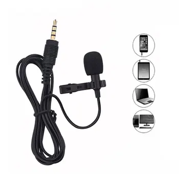 2m Mini Portable Microphone Condenser Clip-on Lapel Lavalier Mic Wired Mikrofo/Microfon for Phone for Laptop 
2m Mini Portable Microphone Condenser Clip-on Lapel Lavalier Mic Wired Mikrofo/Microfon for Phone for Laptop