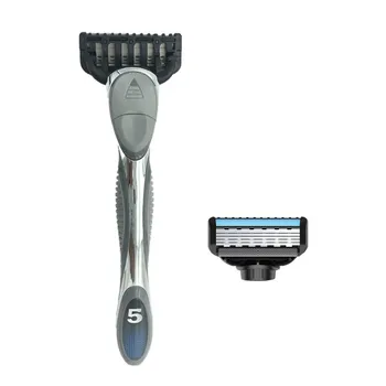 TFLYSHAVE Men Shaver Razor 5+1 Layer Manual Shaving Razor Blade for Man Blade Refill X5 Blade (1 Handle, 2pc X5 Blade)
TFLYSHAVE Men Shaver Razor 5+1 Layer Manual Shaving Razor Blade for Man Blade Refill X5 Blade (1 Handle, 2pc X5 Blade)