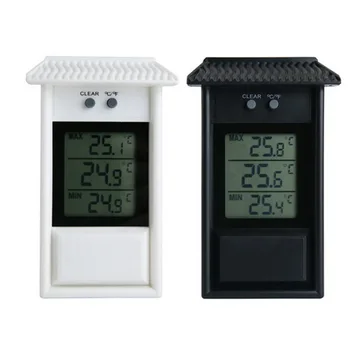 Thermometer Hygrometer Gauge Indicator Indoor/Outdoor Weather Station Automatic Electronic Temperature Humidity Monitor Clock 
Thermometer Hygrometer Gauge Indicator Indoor/Outdoor Weather Station Automatic Electronic Temperature Humidity Monitor Clock