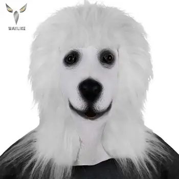 Waylike Halloween White Dog Head Latex Mask Animal Cosplay Fancy Dress Masks For Halloween Party
Waylike Halloween White Dog Head Latex Mask Animal Cosplay Fancy Dress Masks For Halloween Party