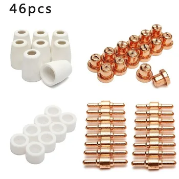 46pcs / Set Consumables For Plasma Cutter 40D CUT40 50D CUT50 Electrodes Tips brand new and high quality
46pcs / Set Consumables For Plasma Cutter 40D CUT40 50D CUT50 Electrodes Tips brand new and high quality