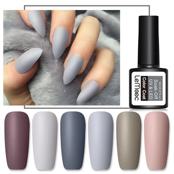 LEMOOC 8ml Matte Top Coat Nail Polish Color UV Gel Gray Series Semi Permanent Soak Off UV Gel Varnish DIY Nail Art Gel Paint 
LEMOOC 8ml Matte Top Coat Nail Polish Color UV Gel Gray Series Semi Permanent Soak Off UV Gel Varnish DIY Nail Art Gel Paint
