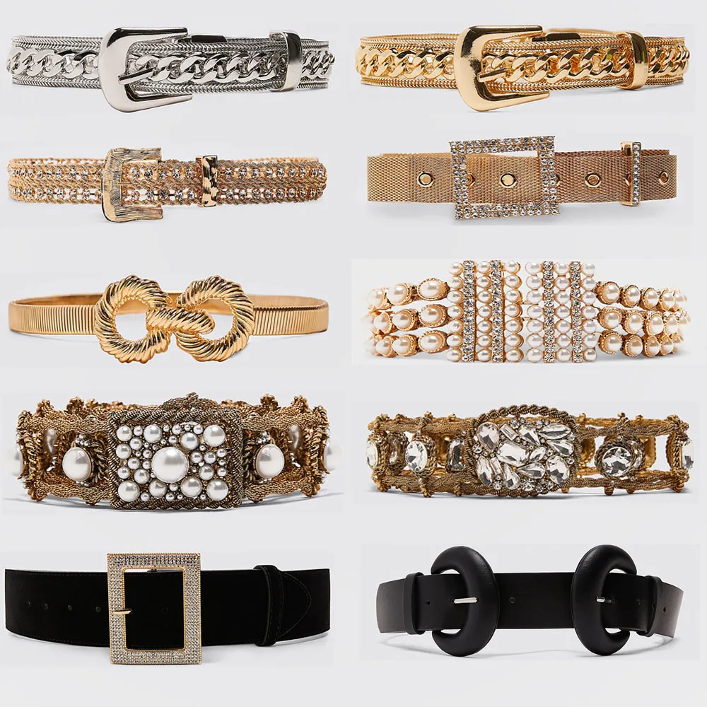 Miwens Trendy ZA Double Buckle Belt Women Vintage Gold Metal Chain Belt Boho Faux Black Leather Statement Belt Party Jewelry
Miwens Trendy ZA Double Buckle Belt Women Vintage Gold Metal Chain Belt Boho Faux Black Leather Statement Belt Party Jewelry