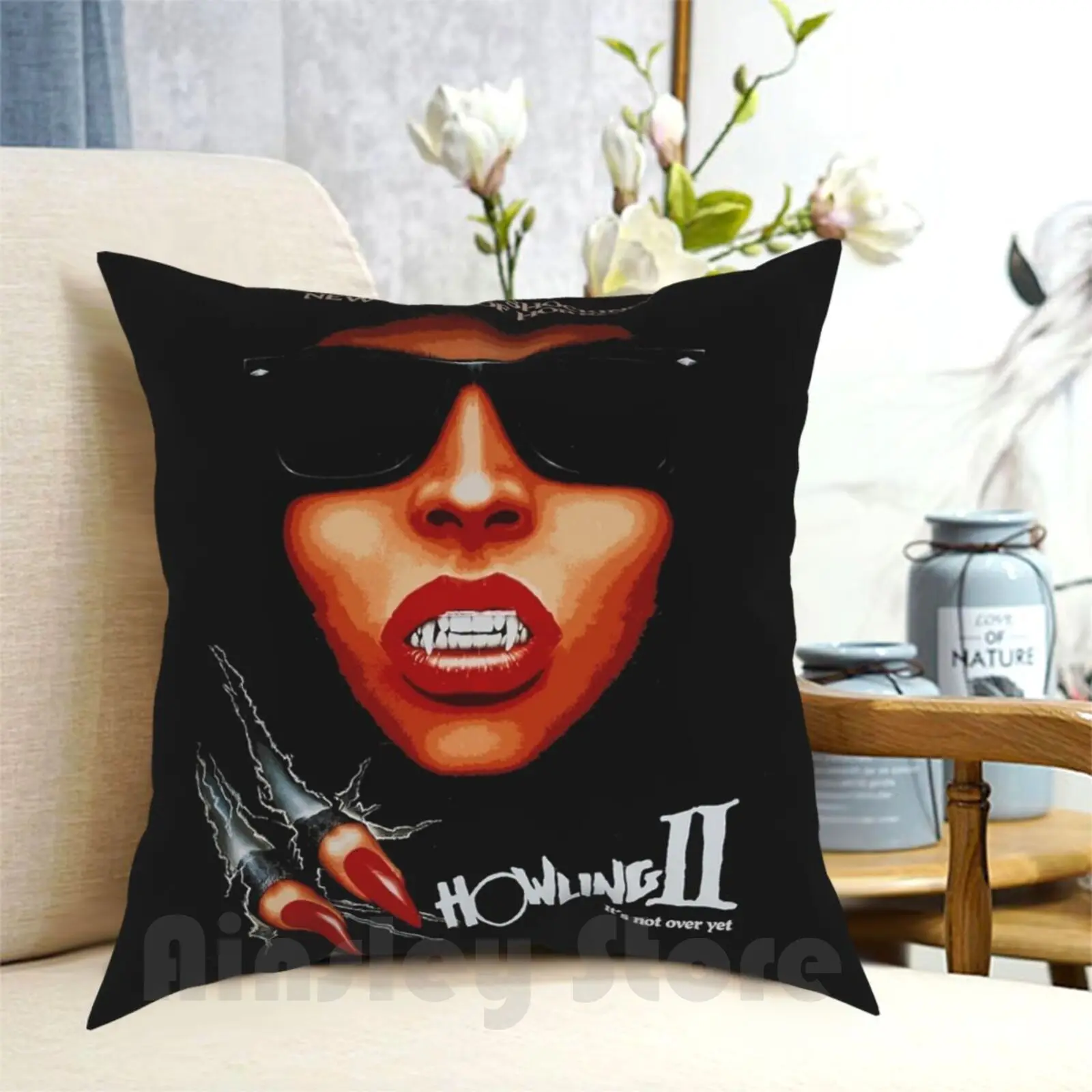 

Howling Ii Pillow Case Printed Home Soft DIY Pillow cover Vintage Retro 80S 80S Movies Horror Terror Movies 80S Terror Cult