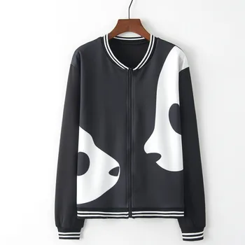 Explosive element print zipper sweater coat Women Long Sleeve O-Neck Animal Print Zipper Pockets Casual Sport Coat Y730
Explosive element print zipper sweater coat Women Long Sleeve O-Neck Animal Print Zipper Pockets Casual Sport Coat Y730