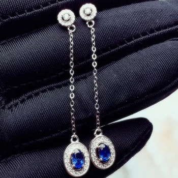 Per jewelry Natural real sapphire or ruby drop earring 0.5ct*2pcs 0.15ct*2pcs gemstone 925 sterling silver Fine jewelry T2033011 
Per jewelry Natural real sapphire or ruby drop earring 0.5ct*2pcs 0.15ct*2pcs gemstone 925 sterling silver Fine jewelry T2033011