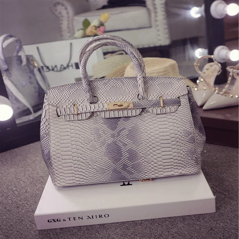 Crocodile Pattern Birkin Bag Big Bag 2019 New Style Fashion Europe And America Shoulder Cross-body WOMEN'S Handbag
Crocodile Pattern Birkin Bag Big Bag 2019 New Style Fashion Europe And America Shoulder Cross-body WOMEN'S Handbag