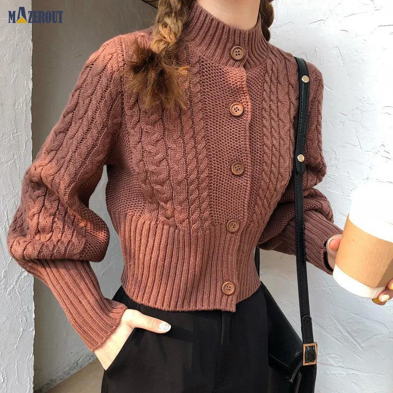 Mazerout Girl Fashion Knitted Cardigans Sweater Women Solid Basic Autumn Jumpers Long Sleeve Hooded Turtleneck Lady Sweater
Mazerout Girl Fashion Knitted Cardigans Sweater Women Solid Basic Autumn Jumpers Long Sleeve Hooded Turtleneck Lady Sweater