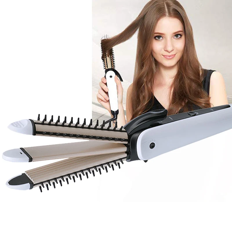 Professional 3 In 1 Multi-function Curling Iron Ceramic Hair Curler Straightening Irons Fluffy Hair Corrugated Styling Tools
Professional 3 In 1 Multi-function Curling Iron Ceramic Hair Curler Straightening Irons Fluffy Hair Corrugated Styling Tools