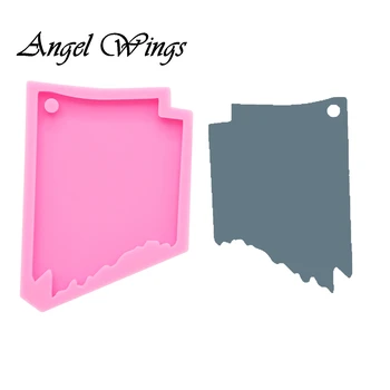 Shiny new keychain mold Arkansa US state Silicone epoxy Resin Molds Decorative Craft DIY bracelet keychain mold DY0205
Shiny new keychain mold Arkansa US state Silicone epoxy Resin Molds Decorative Craft DIY bracelet keychain mold DY0205