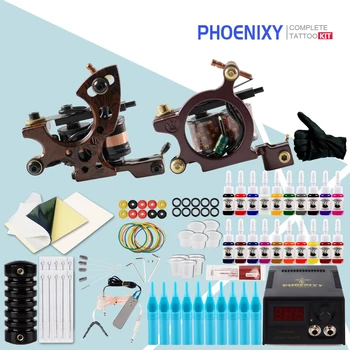 Starter Tattoo Machine Set 20 Color With Mix Tattoo Needles Power set Grip Kit Body Art Sets Permanent Makeup Tattoo Gun
Starter Tattoo Machine Set 20 Color With Mix Tattoo Needles Power set Grip Kit Body Art Sets Permanent Makeup Tattoo Gun