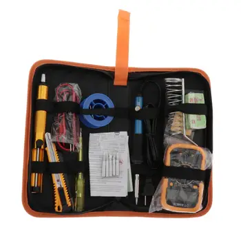 Portable Soldering Iron Kit 60W Adjustable Temperature Welding Tool Soldering Stand Soldering Tips(US Plug)
Portable Soldering Iron Kit 60W Adjustable Temperature Welding Tool Soldering Stand Soldering Tips(US Plug)