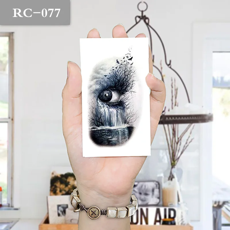 Face eyes black white body art beauty makeup waterproof temporary tattoo sticker 
Face eyes black white body art beauty makeup waterproof temporary tattoo sticker