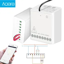 New Aqara LLKZMK11LM Two-way Control Module Wireless Relay Controller 2 Channels Work For smart home APP & Home Kit Control
New Aqara LLKZMK11LM Two-way Control Module Wireless Relay Controller 2 Channels Work For smart home APP & Home Kit Control