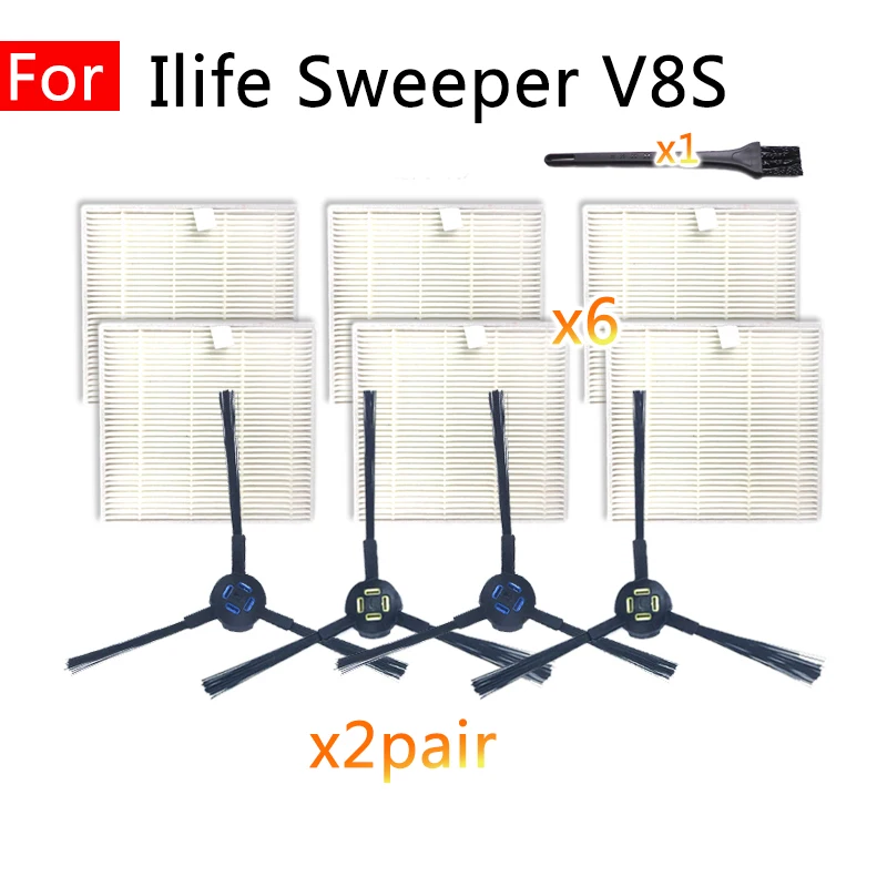 Replacement Household Accessories Hepa Filter Side brush for ILIFE v8S Robot Vacuum Cleaner equipment Spare parts home fitting
Replacement Household Accessories Hepa Filter Side brush for ILIFE v8S Robot Vacuum Cleaner equipment Spare parts home fitting