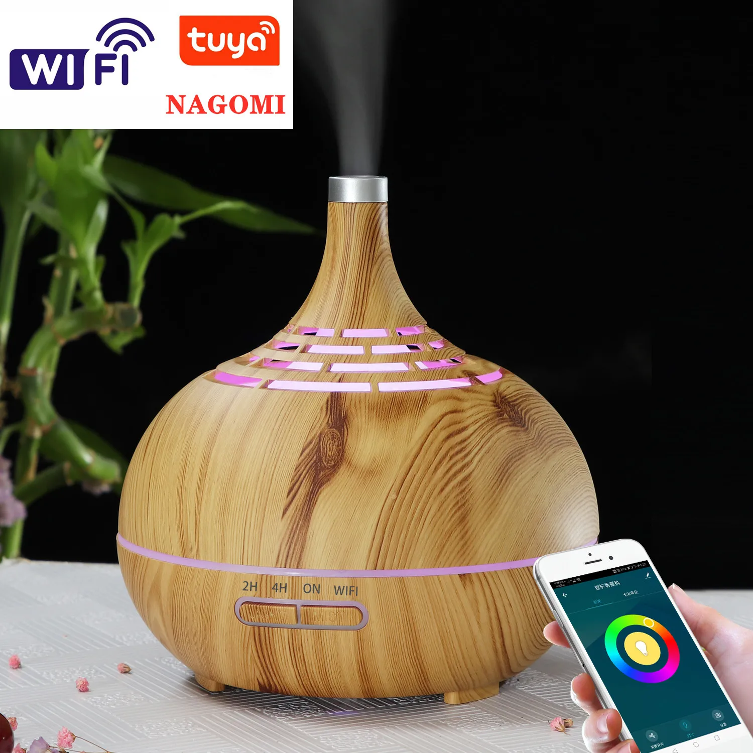 400ml Humidifier Ultrasonic Air Humidifier APP WiFi Control Mist Maker Aroma Essential Oil Diffuser LED Night Light Home Office
400ml Humidifier Ultrasonic Air Humidifier APP WiFi Control Mist Maker Aroma Essential Oil Diffuser LED Night Light Home Office